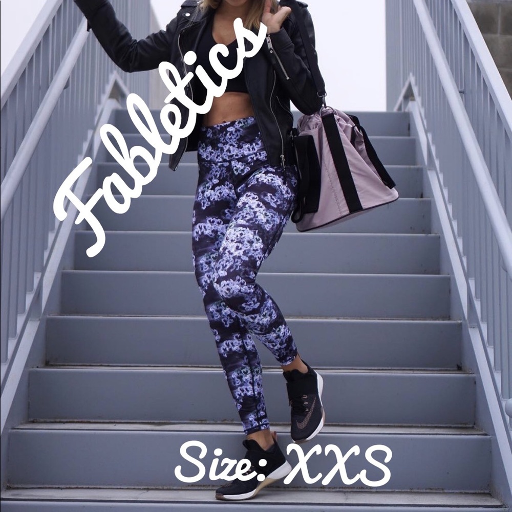 ❌SOLD Fabletics High-Waisted Printed PowerHold XXS